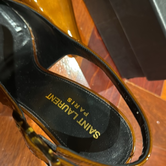 Saint Laurent women’s Dune Slingback Pump size 40 color burnished wood - Picture 5 of 12